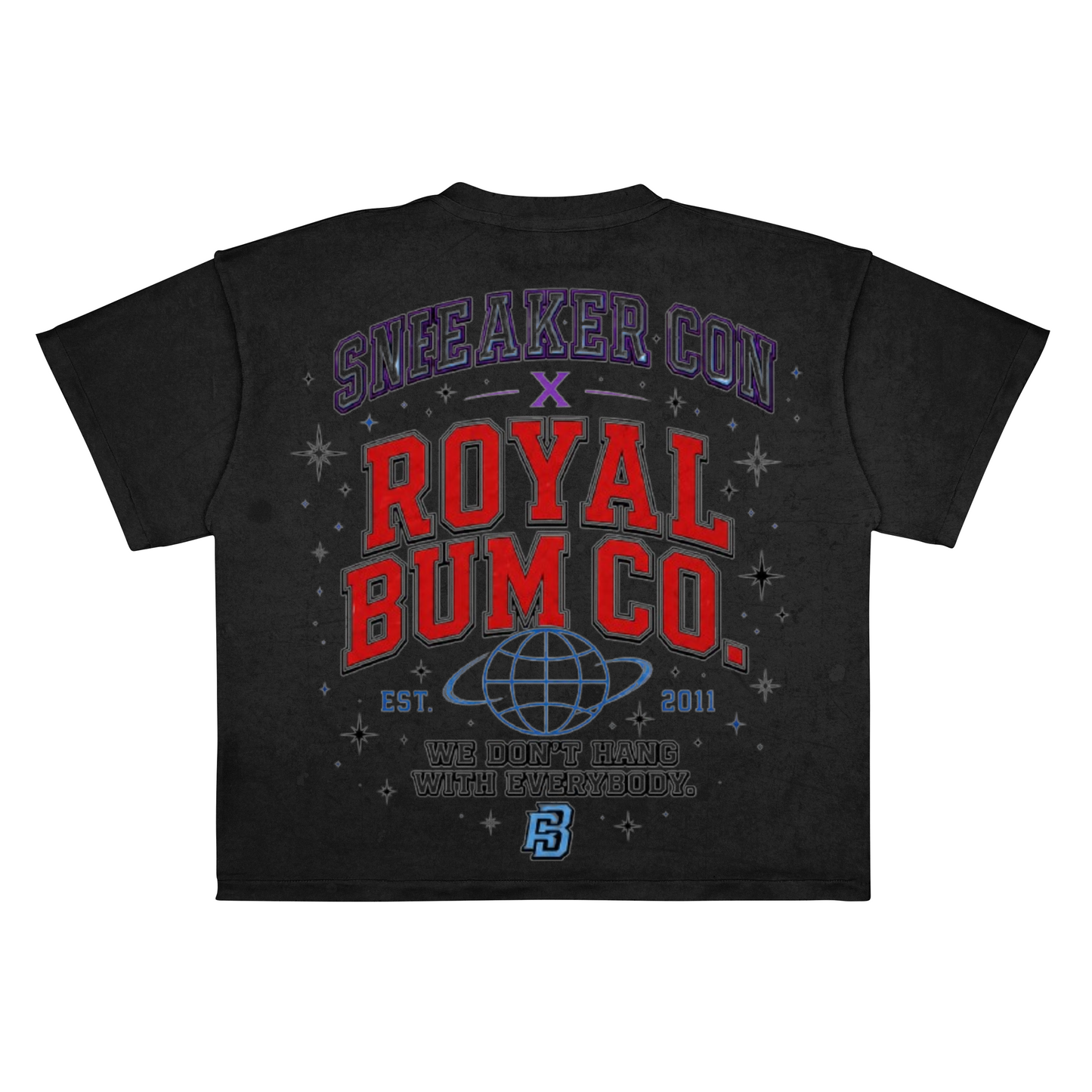 Sneakercon X Royal Bum Glitch Tee (Black)