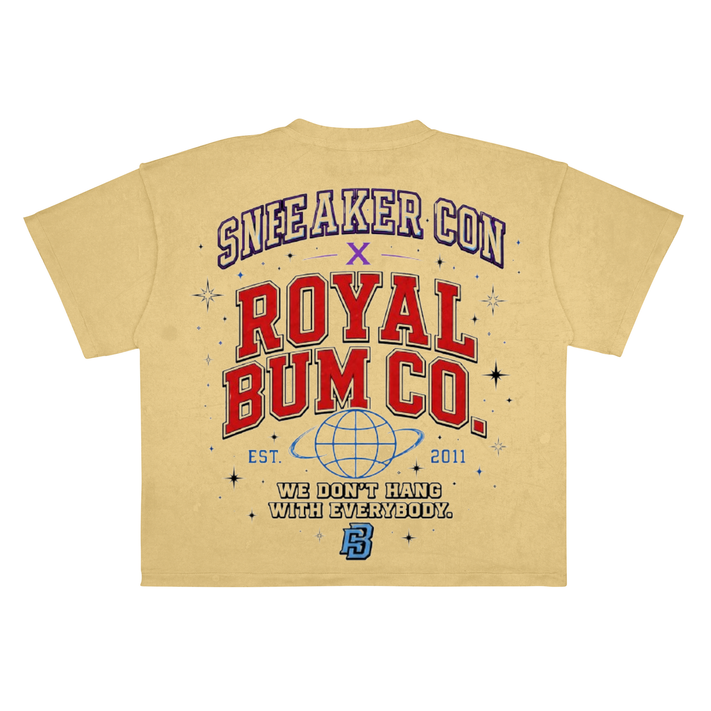 Sneakercon X Royal Bum Glitch Tee (Tan)