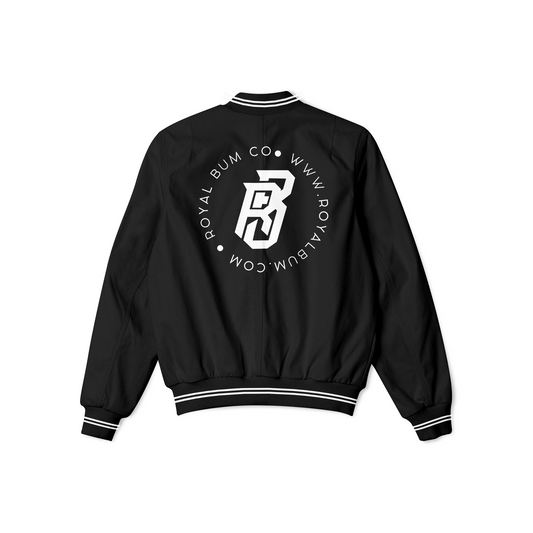 Satin Royalty Only Bomber (Black)